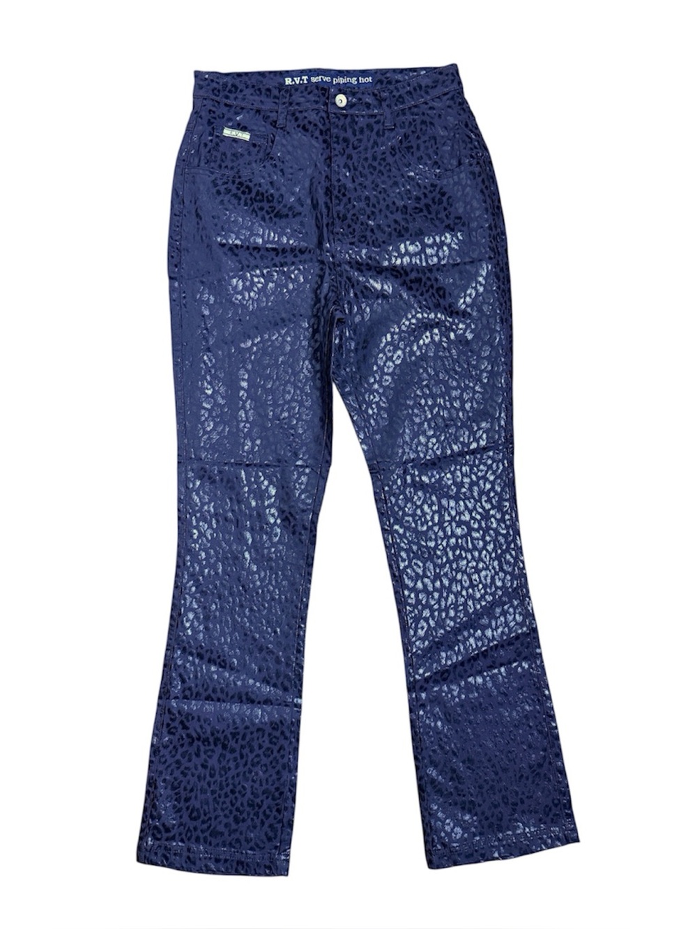 RVT black leopard pants